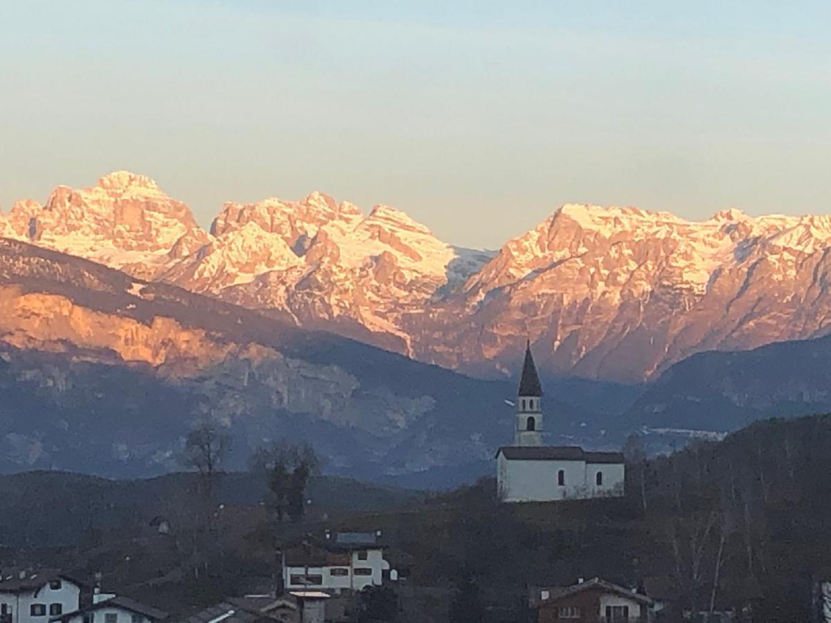 Appartamento Luminoso, Giardino, Vista Dolomiti. バゼルガ・ディ・ピネ エクステリア 写真